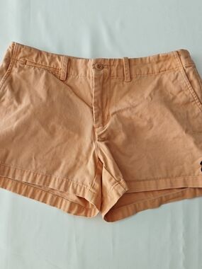 Ralph Lauren Sport Women's Peach Orange 100% Cotton Casual Shorts Small